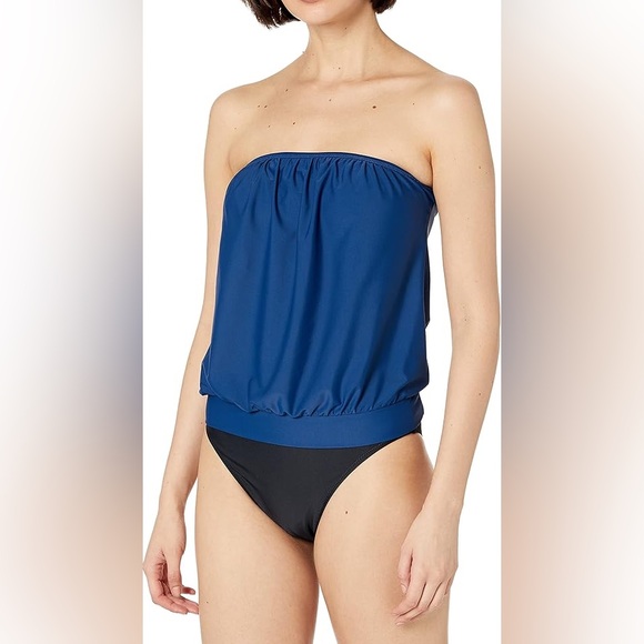 ❗️Lot of 2 Tops ❗️Blue and Black Blouson Bandini Catalina and Alex Marie Sz XL - Picture 2 of 9